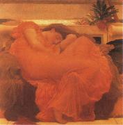 Lord Frederic Leighton Flaming June oil on canvas